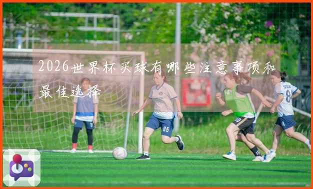 2026世界杯买球有哪些注意事项和最佳选择